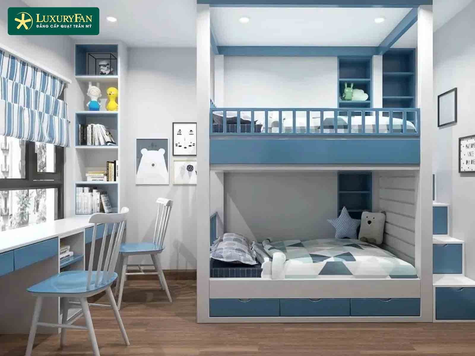 Kết hợp bàn học tận dụng ánh sáng tự nhiên