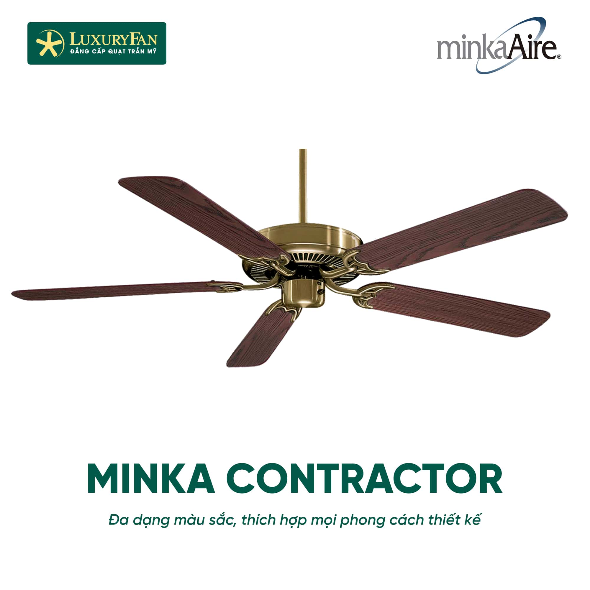 Mẫu quạt Mỹ thương hiệu Minka danh tiếng