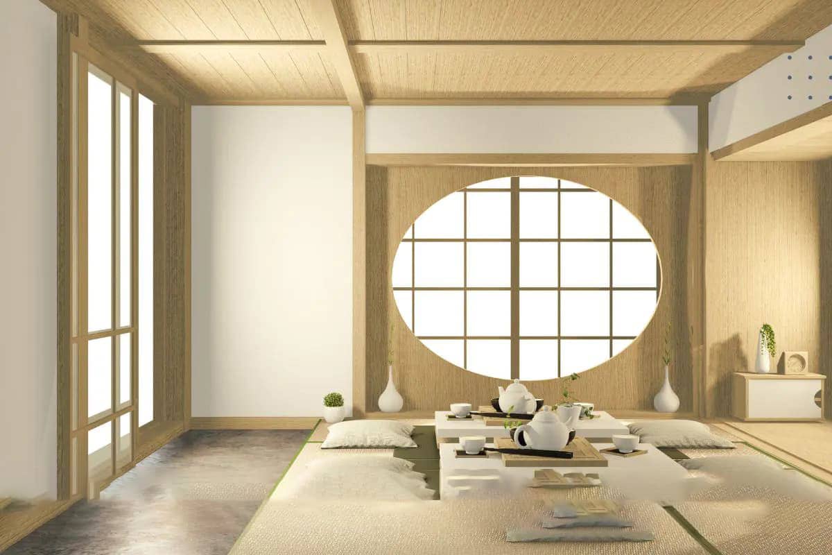Mẫu phòng khách chung cư đẹp phong cách Japandi