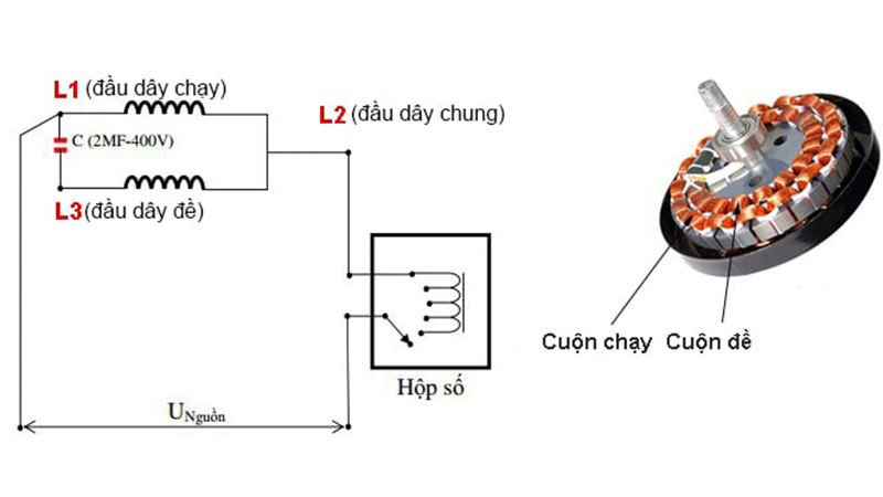 Sơ đồ cách đấu quạt trần tại nhà