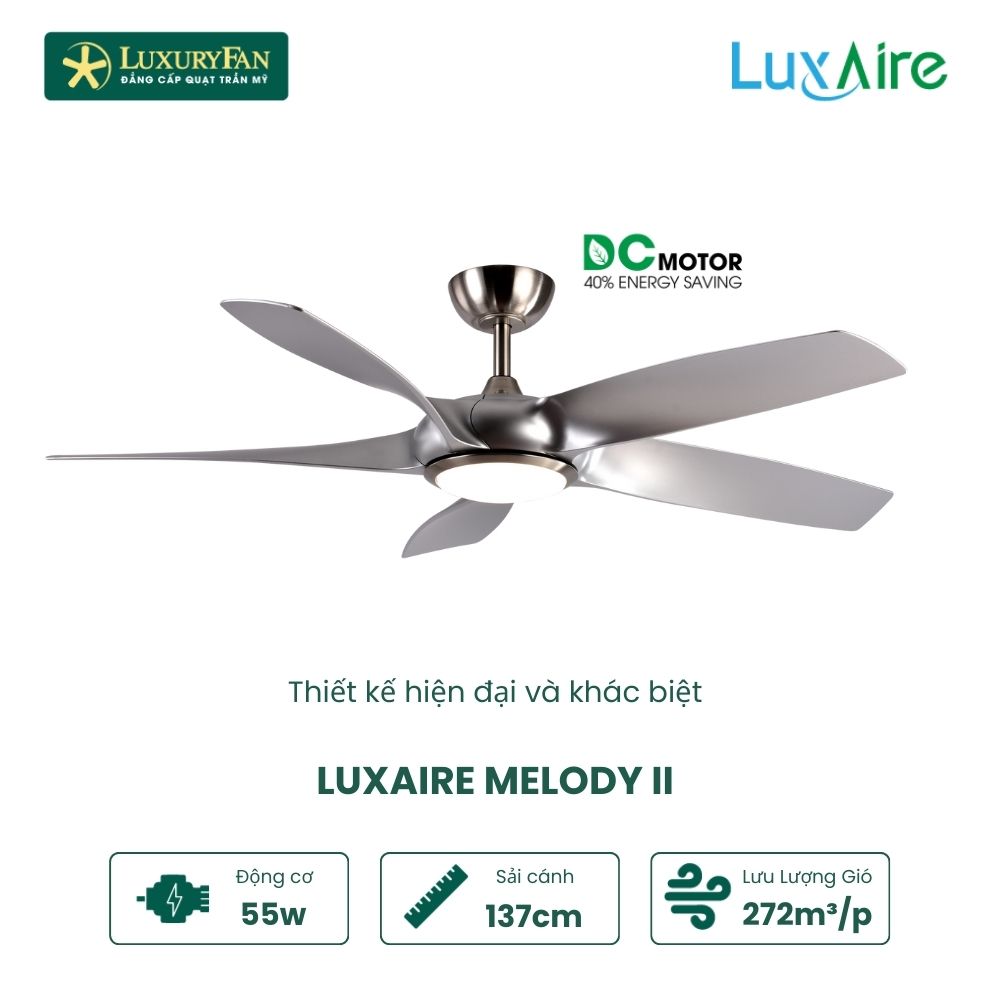 Quạt trần LuxAire Melody II