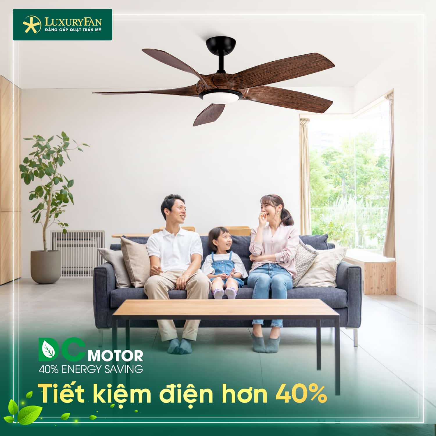 Công nghệ DC Motor tiết kiệm điện hơn 40%