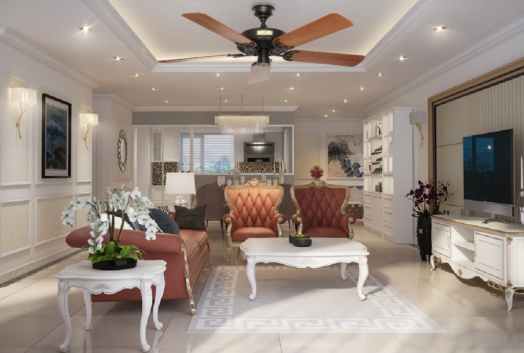 Quạt trần LuxuryFan đẹp, sang trọng