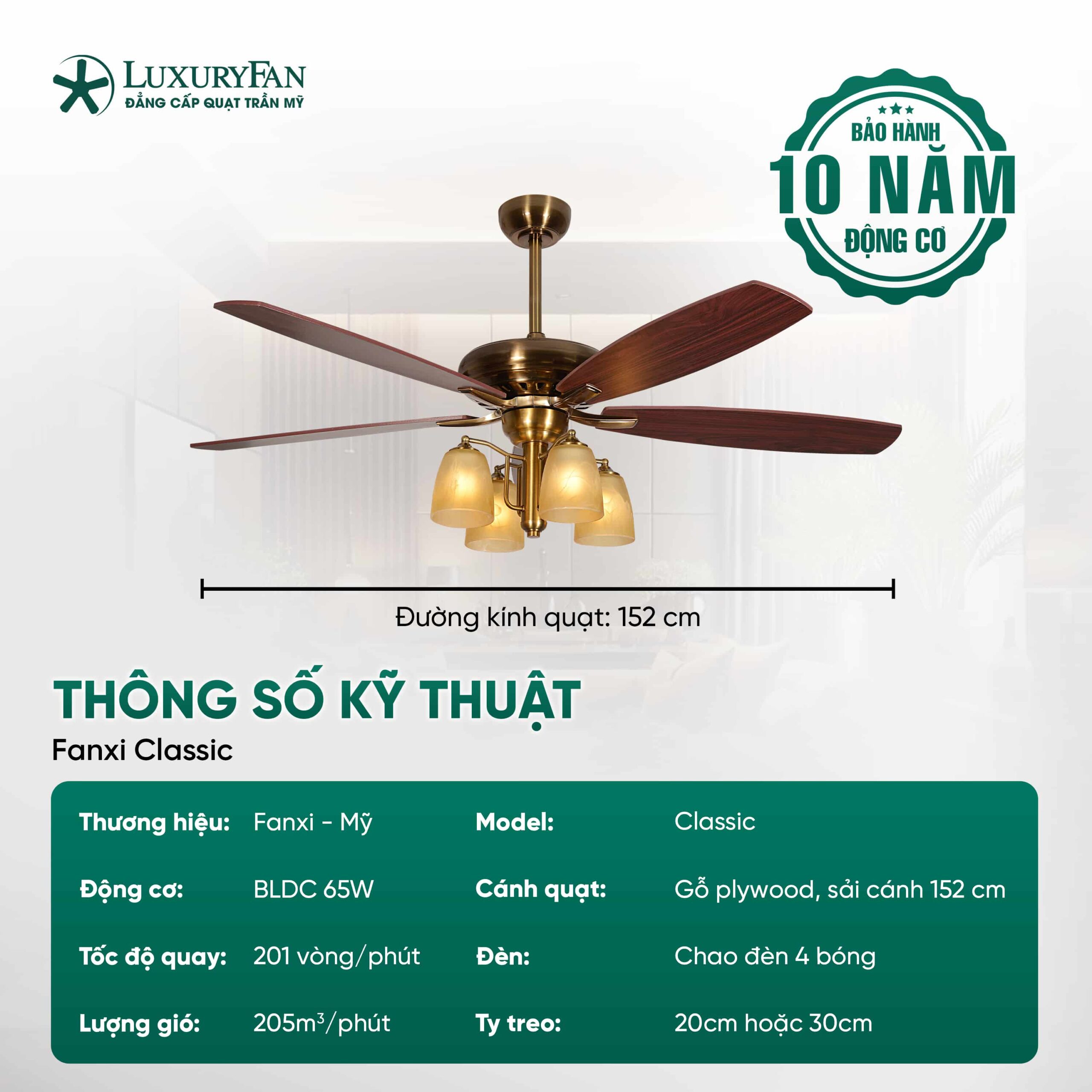 Thông số kỹ thuật Fanxi Classic