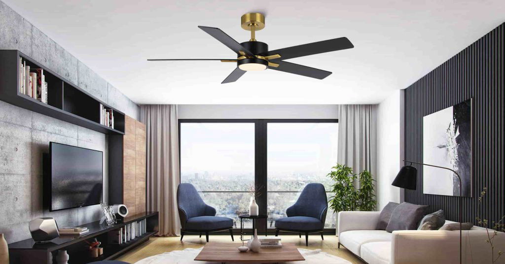 Quạt trần LuxAire X5 BL sử dụng điều khiển Remote